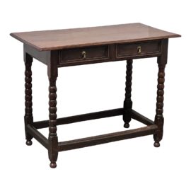 Jacobean Revival Antique Oak Side Table