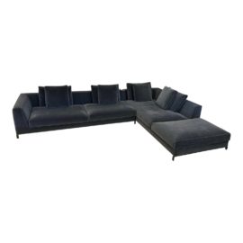 B & B Italia Ray Velvet 2pc Sectional. Original Price: $36,000