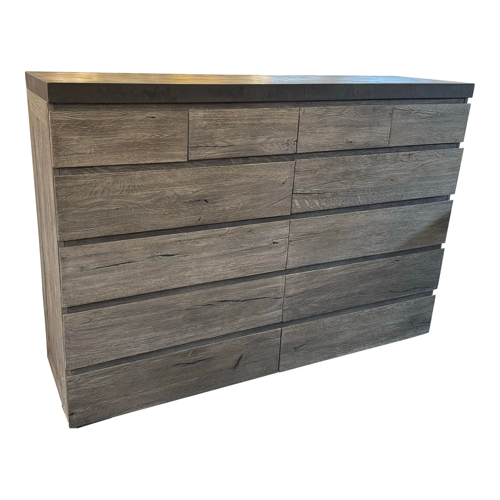 grey reclaimed wood dresser Reclaimed Lumber Dennis Dresser
