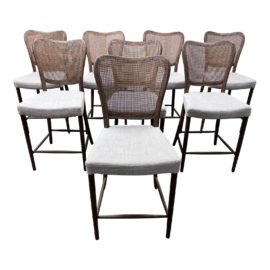 Arhaus Noa Counter Stools, Set of Eight. Original Price: $4,400
