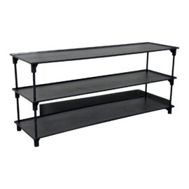 Restoration Hardware Industrial Metal Tiered Console Table. Original Price: $1,500