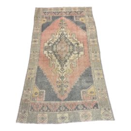 3ft11in × 7ft Vintage Turkis Kilim Area Rug
