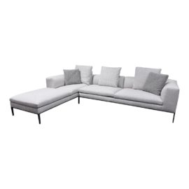 NEW B&B Italia Michel Spora Left Chaise Two Piece Sectional. Original Price: $24,315