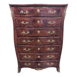 Antique French Napoleon III Style Seven Drawer Chest