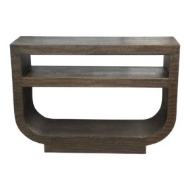 NEW Brownstone Texturized Multi Tiered Console
