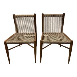 NEW Brownstone Montuak Indoor/Outdoor Dining Chairs, Pair. Original Price: $1,800
