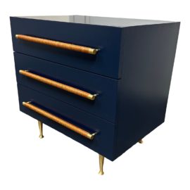 NEW Brownstone Furniture Audrey Nightstand, Navy. Original Price: $1,785