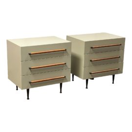 NEW Brownstone Furniture Audrey Three Drawer Nightstands, Pair. Original Price: $3,480