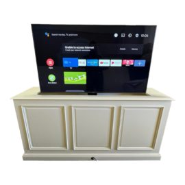 Custom Paneled Case Television Lift. Original Price: $3,000