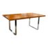 Tayfur Ozkaynak for SohoConcept Bosphorous Walnut + Chrome Dining Table. Original Price: $2,600
