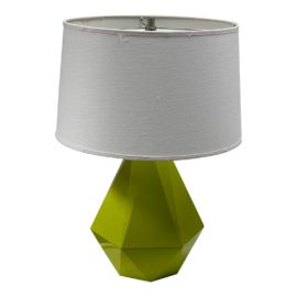 Robert Abbey Delta Collection Geometric Glazed Citron Table Lamp. Original Price: $235