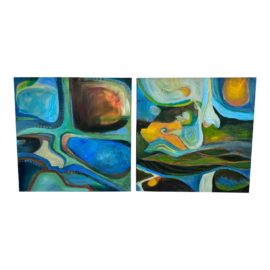 Abstract Bold and Original Paintings, a Set