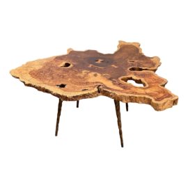 Phillips Collection Makha Burl Coffee Table. Original Price: $2,490