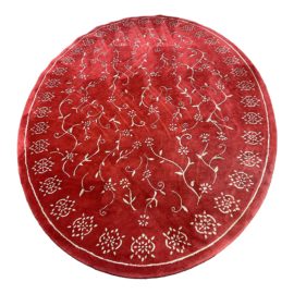 8'× 12' Edward Fields Custom Oval Hand Tufted Ruby Red Area Rug. Original Price: $12,700