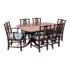 Henkel Harris Traditional Mahogany Dining Room Table + Six Chairs, Set
