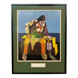 Fritz Scholder "Deco Indian" Poster With Signature