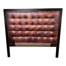 Queen Size Leather Tufted Headboard