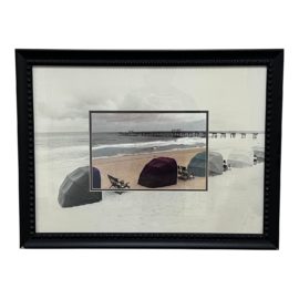 Unknown Artist Beach/Pier Scene in Abstract Format