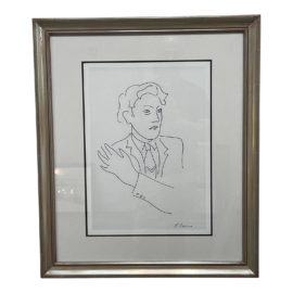 1920's Jean Cocteau Print by M. Racine