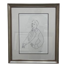 1920's Parisian Man Print by M. Racine