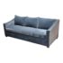 Custom Design Light Blue Velvet Sofa. Original Price: $6,500