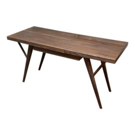 NEW Brownstone Crawford Teak Writing Desk. Original Price: $2,155