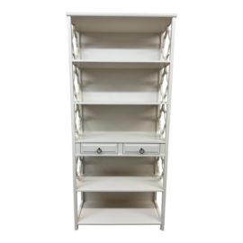 Serena & Lily Regency White Bookcase. Original Price: $1,300