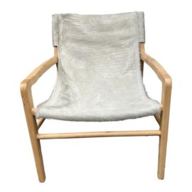 NEW Custom Design Sling Style Pony Hair Chair. Original Price: $1,450
