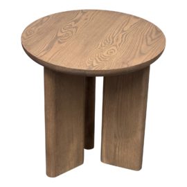 NEW Custom Design Side Table in Pecan Finish. Original Price: $735