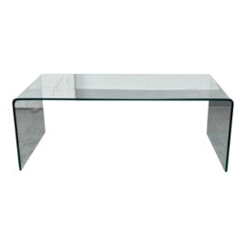 Scandinavian Design Reese Tempered Glass Coffee Table. Original Price: $530