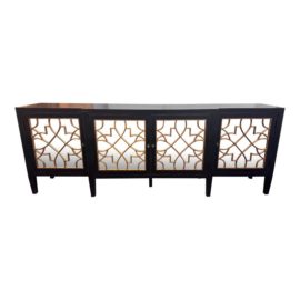 Hooker Furniture Living Room Sanctuary Four Door Mirrored Console. Original Price: $3,360