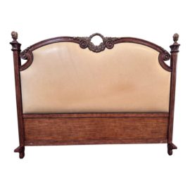 Eastern King JeffCo Wood + Leather Headboard. Original Price: $3,000