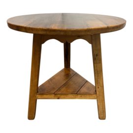 Mid Century Modern Oak Wood Side Table