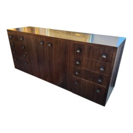 Custom Design Contemporary Walnut Credenza. Original Price $8,000