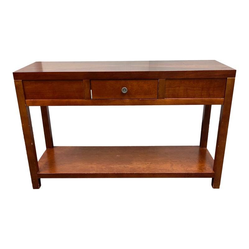 Zocalo Single Drawer Medium Finish Console - Design Plus Gallery