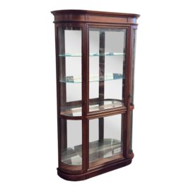 Pulaski Furniture Federal Style Cherry Illuminated Curio Cabinet