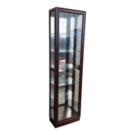Pulaski Furniture Chocolate Cherry + Glass Curio Cabinet. Original Price: $650