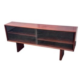 Mid Century Danish Modern Rosewood Display Cabinet