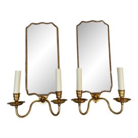 Vaughan Giltwood Regency Sconces, a Pair
