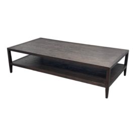 Restoration Hardware Aged Brown Oak Coffee Table. Original Price: $2,000