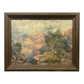 Thomas Moran "Grand Canyon From Hermit Rim Road "Chromograph, Framed