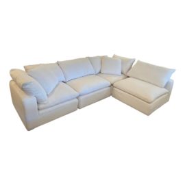 Restoration Hardware Cloud Modular 4-Piece Secrional/Sofa. Original Price: $11,640