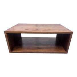 Old Wood Company Custom Made Oak Wood Coffee Table. Original Price: $2,500