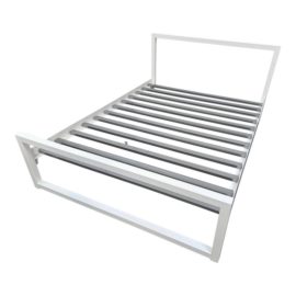Queen Size Room & Board Piper White Bed Frame. Original Price: $1,300
