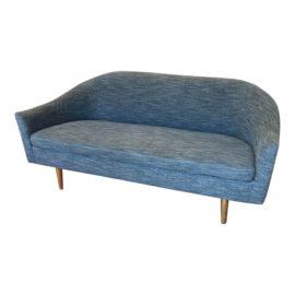 West Elm Billie Tightback Charcoal Sofa. Original Price: $800