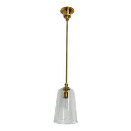 Visual Comfort Belle Glass + Brass Pendant. Original Price: $1,200