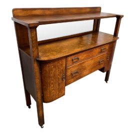 Arts & Crafts Antique Tiger Oak Sideboard