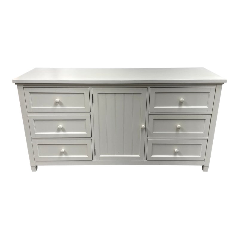 Pottery Barn Beadboard 6-Drawer Wide Dresser. Original Price: $1,500 -  Design Plus Gallery