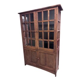 Crafters & Weavers Mission Style China Cabinet. Original Price: $1,750