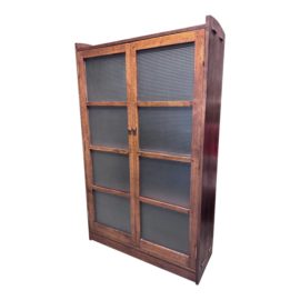 Craftsmans Solid French Oak Wood Cabinet